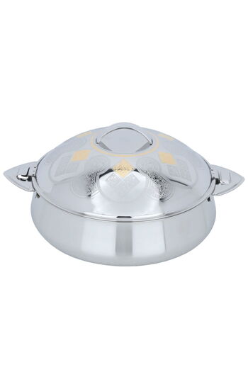 Alsaif Gallery Lama Indian food container, silver, 2000 ml