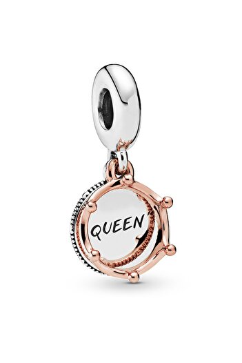 Pandora “Queen” ve Kraliyet Taçlı Sallantılı Charm