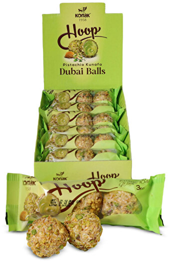 KONAK HOOP ANTEP FISTIKLI KADAYIFLI TOP GOFRET 12 ADET X 27 GR