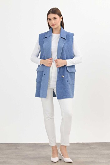 Rays Vesta Boucle Albastra - 3016A, Detaliu Nasturi