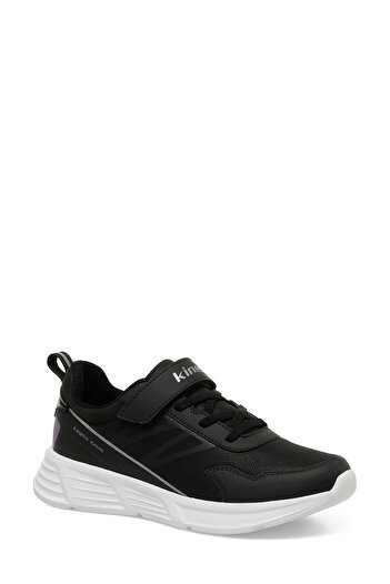Kinetix Rugos Pu J F 4Pr Black Girls' Sneakers