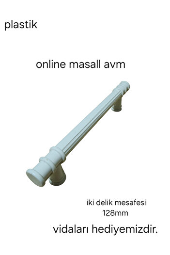 MASALL Raschel Ring Plastic Handle Cabinet, Dresser, Bedside Table, Kitchen Cabinet, Cloakroom and Console