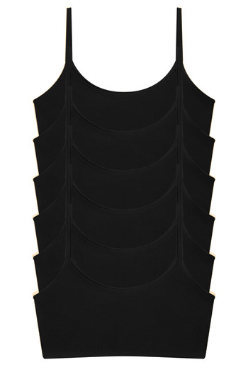 Arma Yıldız Black Cotton Lycra Training Bra for Girl - Pack of 6