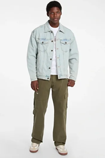 Guess Gj Mens Oversize Tru Men's Blue Jacket M4Bn38D5Do1-Gal1