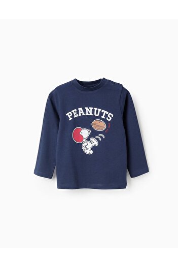 Ziddy LONG SLEEVE T-SHIRT FOR BABY BOYS 'SNOOPY', DARK BLUE