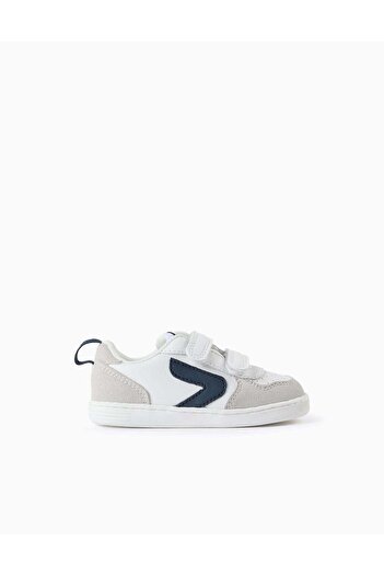 Ziddy TRAINERS FOR BABIES 'ZY MOVE' WHITE/DARK BLUE