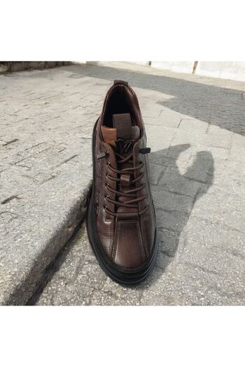 Voyager Ανδρικές Μπότες - Λαστιχένιο δέσιμο, Croco Leather, Air Foam Sole, E053