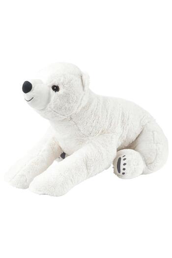 IKEA Snuttig Soft Toy - White, 60 cm, 70298101