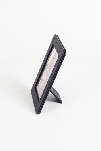 Turgut Office Leather Photo Frame Black
