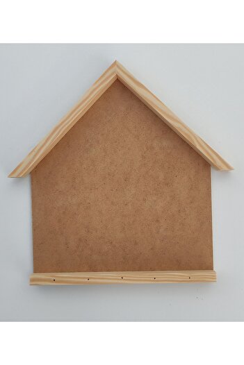 Oduncudünyası 25X30Cm Wooden Framed Paintable Outdoor Keychain Board Raw