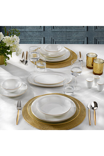 Schafer Chance Gold Yemek Takımı 56 Parça-Gold