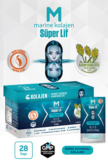 Zade Vital Zadevital Marine - Collagen Super Fiber 28 Powder Sachet