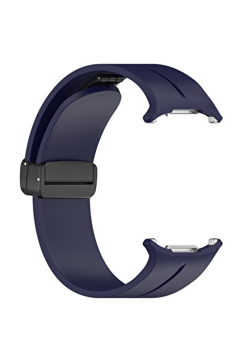 Techmaster Samsung Galaxy Watch 7 Ultra 47mm Uyumlu Manyetik Mıknatıslı Band Silikon Kordon Kayış