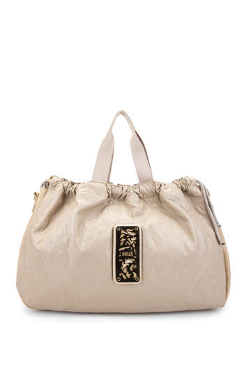 Dolce Women's Vegan Beige Cap Shoulder Bag