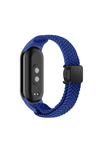 Techmaster Xiaomi Mi Band 8 9 10 Uyumlu Manyetik Mıknatıslı Band Örgü Kordon Kayış