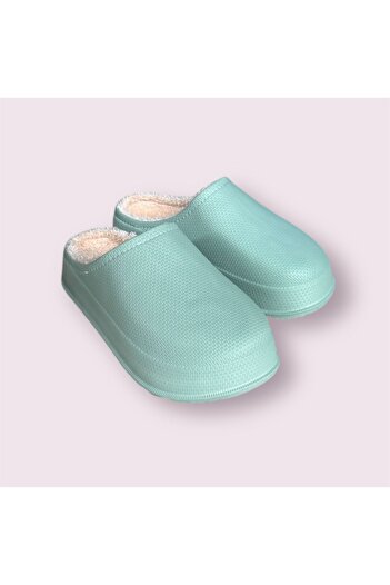 AkınalBella Women's Colorful Fur Inside Light Anti-Slip Sole Home Office Slippers