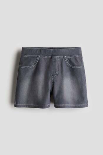 H&M Denim-look jersey shorts