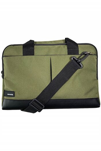 Moserini MacBook Air - Pro 13.6" - 14.2" M2/ M3/ M4 Compatible Base Protected Laptop Bag with Shoulder Strap - Khaki