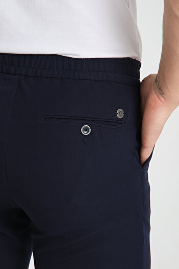 Frappoli Düz Erkek Yandan Cepli Jogger Slim Fit Pantolon