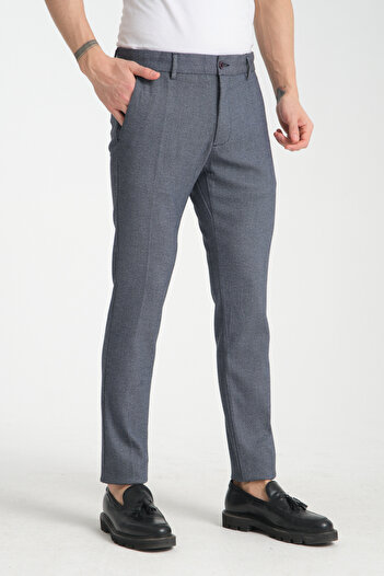 Frappoli Thick Patterned Men's Side Pocket Classic Waist Slim Fit Chino Pants