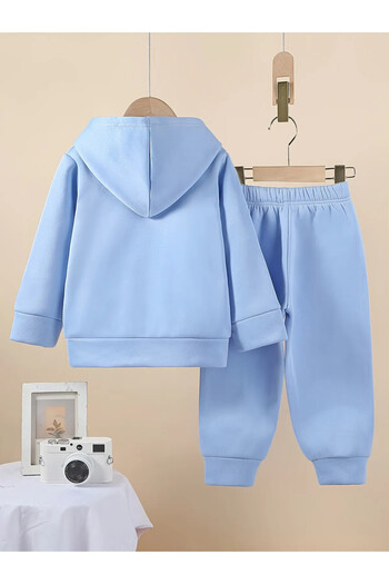 Little Wears Shadow Sonic Premium 3 - Compact Yarn Sweatshirt and Sweatpants Set
