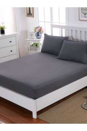 kalitem çarşafçı Smoked Color 100% Cotton Elastic Combed Cotton Sheet - All Sizes