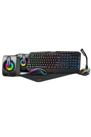 porodo 5 in 1 Ultimate Gaming Kit with Rainbow Effect