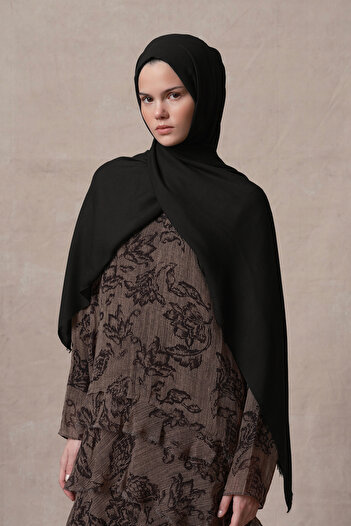 Qef Black Modal Shawl