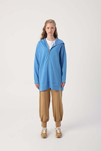 ALLDAY Saks-Zip Sweat Cardigan