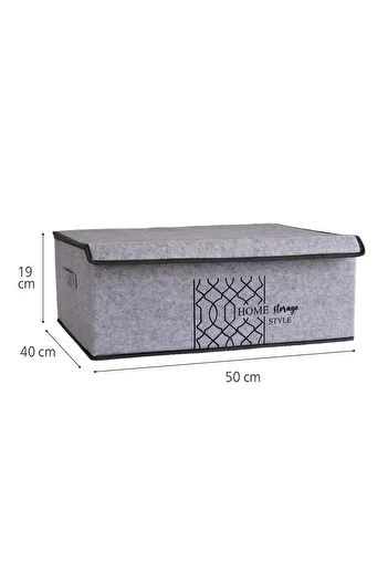 ALAS Gray Felt Covered Base Box - 50X40X19 cm