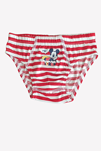 Disney Erkek Çocuk 3 Adet Slip Külot Mickey Mouse Lisanslı