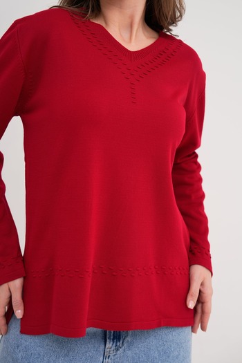 Lamierra Seasonal Knitwear Mother's Blouse