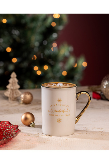 Madame Coco Reve Elina Mug - White/Gold - 280 ml