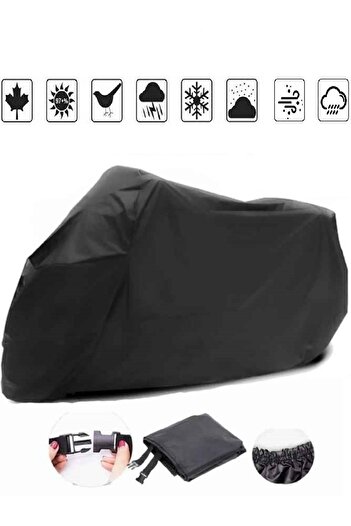 Breen Black Rear Bag Incompatible Bmw R 1250 Gs Adventure Compatible Motorcycle Tarpaulin, Engine Cover