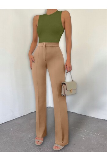 Modamorfo Buttoned Lycra Trousers