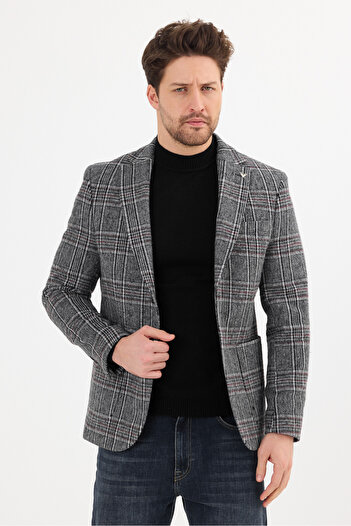 Savira slimfit ceket yönlü karışımlı kışlık kumaş drop 6 astarsız yeni sezon
