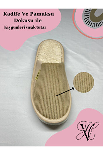 Mode Cool Μάλλινες παντόφλες Unisex - Ημιδερμάτινες, Βελούδινο Σχέδιο, Αντιολισθητική Σόλα και Άνετη