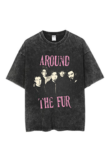 Touz Moda Πλένεται Deftones Printed Unisex Oversize Vintage T-shirt