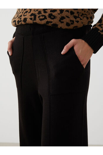 LC Waikiki Damen-Strickhose mit elastischem Bund