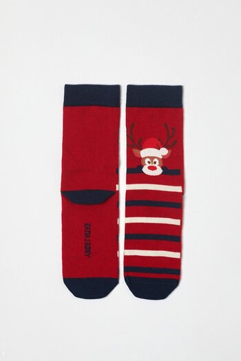 Katia&Bony New Year's Sock Red