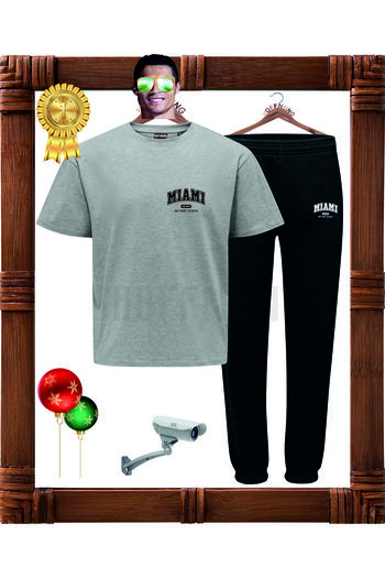 HOFFNUNG Full Pants Miami Bay Point Bottom - Top Set