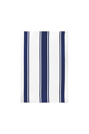 Mukitchen Waffle Stripe Towel- Ink Blue