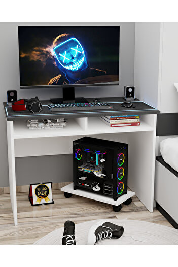KONAK EV EŞYALARI Bilbo Çalışma Masası,MDF,Oyuncu Masası,Gamer Masa