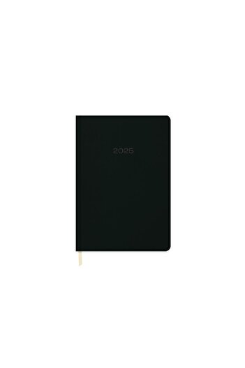 GENC DIJITAL BASKI 2025-14*20 Black Leather Thermo Agenda - Daily Use