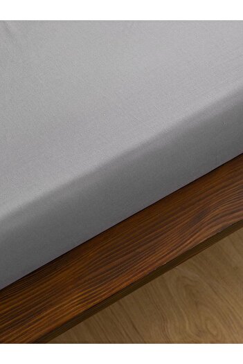 LC Waikiki LCW HOME Бавовняна простирадло з гумкою для двоспального ліжка 180x200x30 см