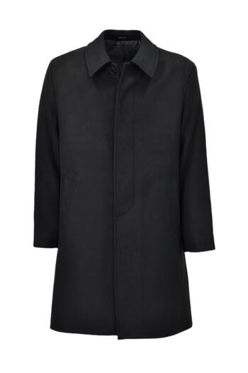 BIGAZZI Men's Black Stamp Coat 99549 Bgl-St04163