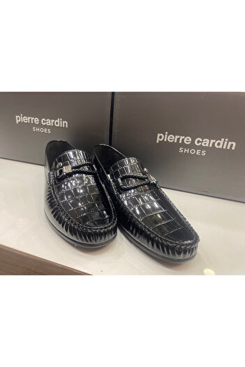 Pierre Cardin чоловічі лофери чорні лаковані повсякденні балетки
