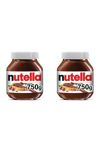 Nutella Kakaolu Fındık Kreması Cam Kavanoz 2 Ad X 750 Gr