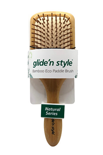 Glide'n Style Bamboo Eco Paddle Brush