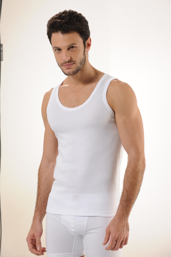 Hmd 6 Men's Ribbed Straps Athlete Comfortable Fit 100% Cotton